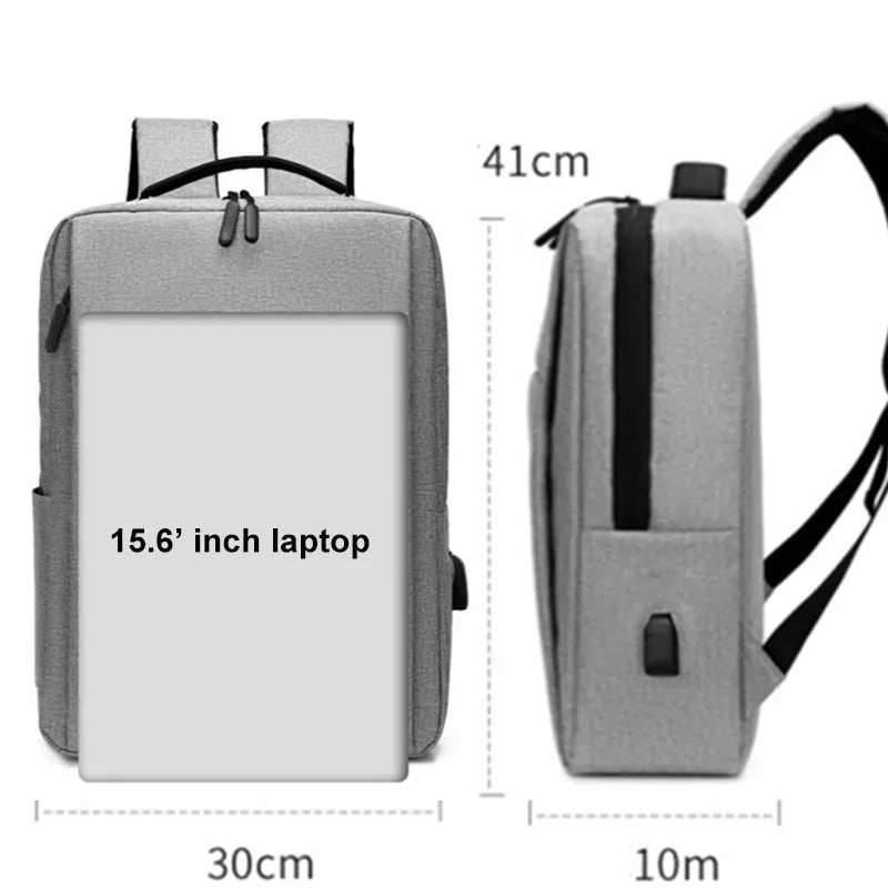 15.6" Laptop Backpack: Nylon, USB Charging, Waterproof